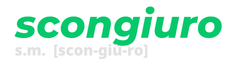 scongiuro