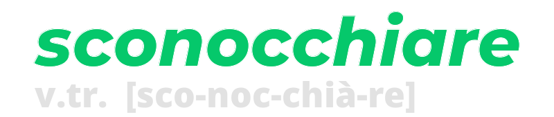 sconocchiare