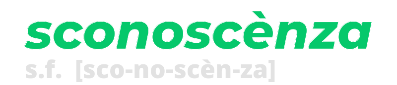 sconoscenza