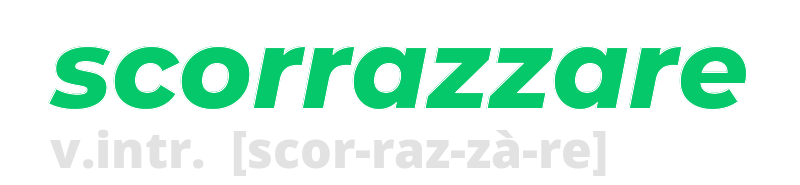 scorrazzare