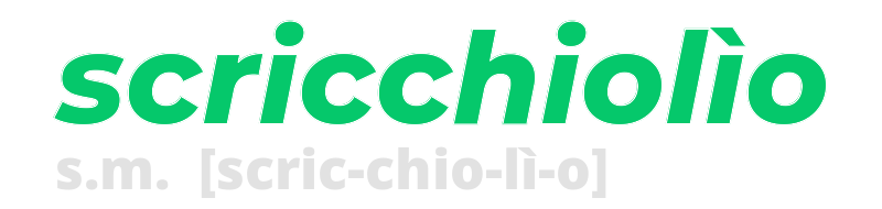 scricchiolio