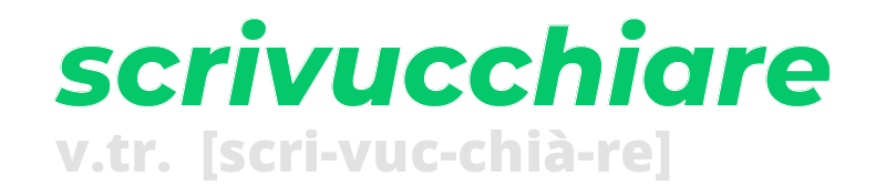 scrivucchiare