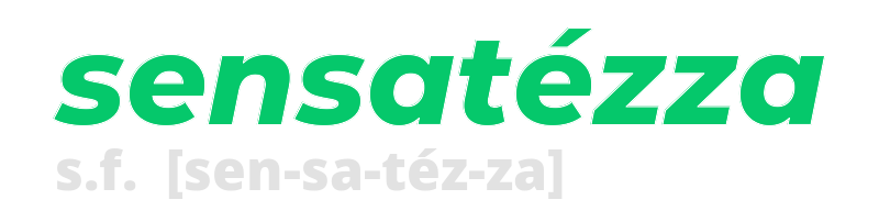 sensatezza