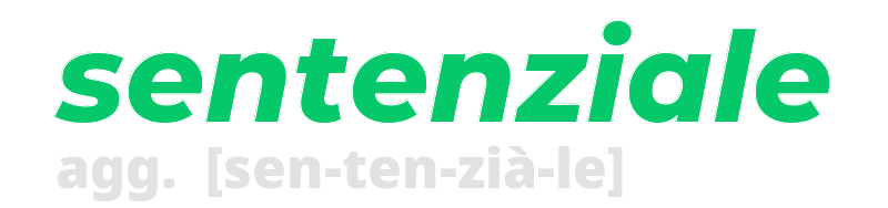 sentenziale