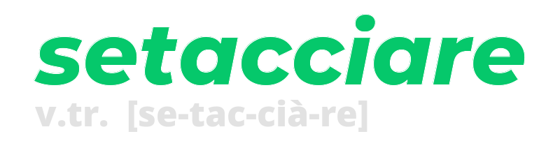 setacciare