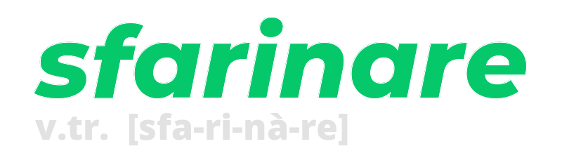 sfarinare