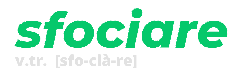 sfociare