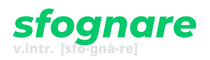 sfognare