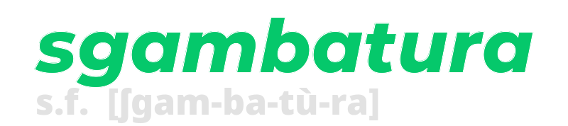 sgambatura