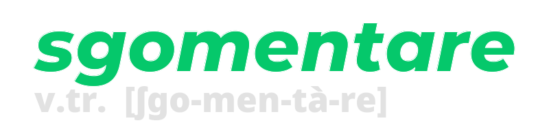 sgomentare