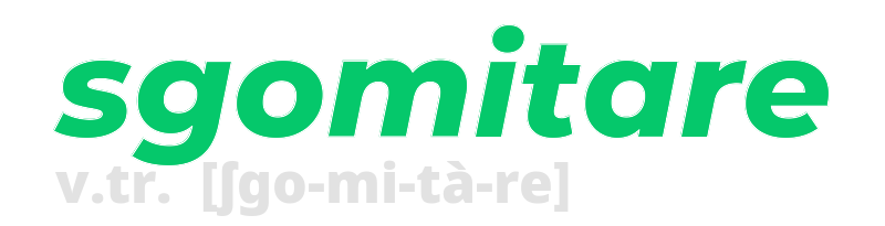 sgomitare