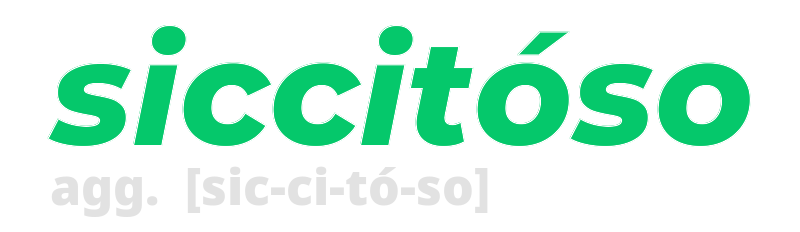 siccitoso