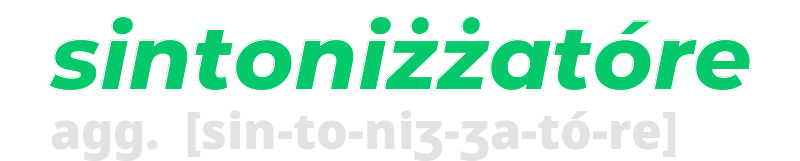 sintonizzatore