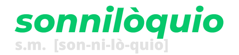 sonniloquio