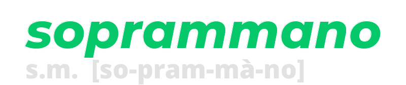 soprammano