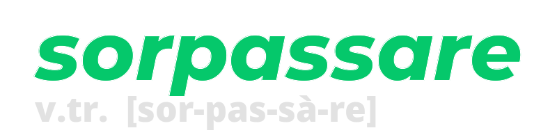 sorpassare