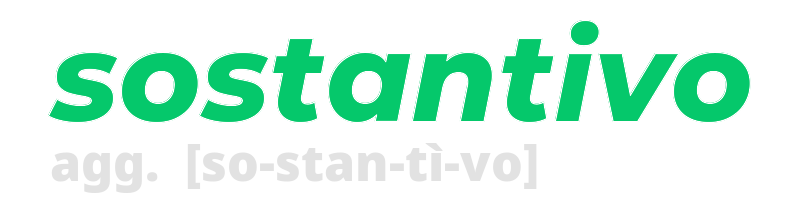 sostantivo