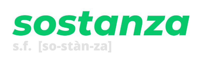 sostanza