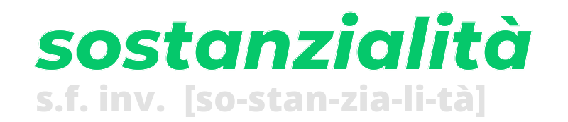 sostanzialita