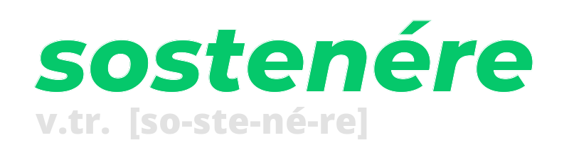 sostenere