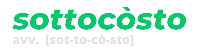 sottocosto