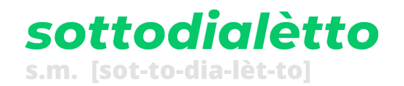 sottodialetto