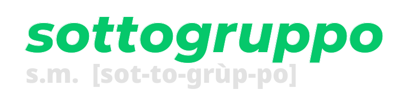 sottogruppo