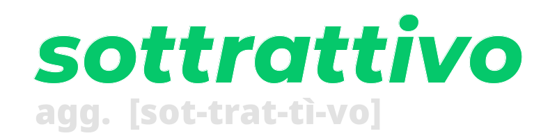 sottrattivo