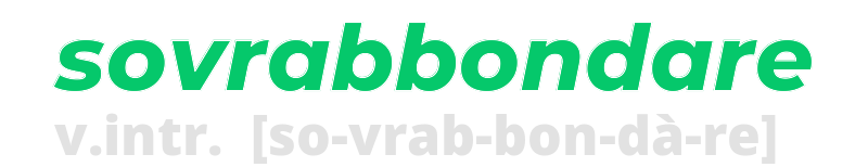 sovrabbondare