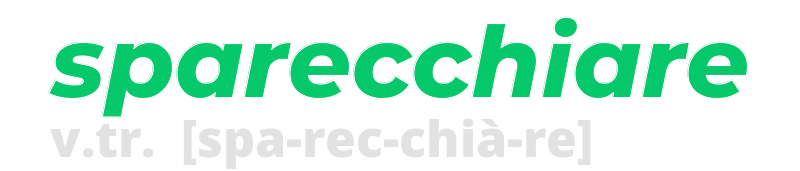 sparecchiare