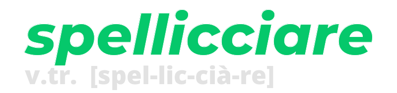 spellicciare