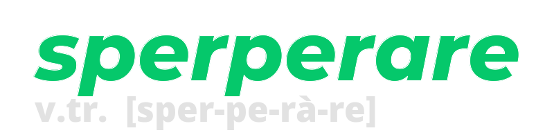 sperperare