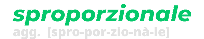 sproporzionale