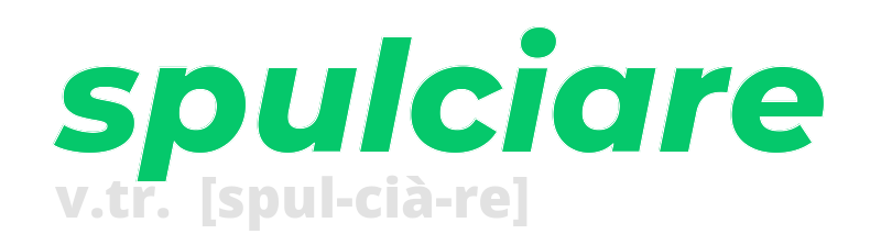 spulciare