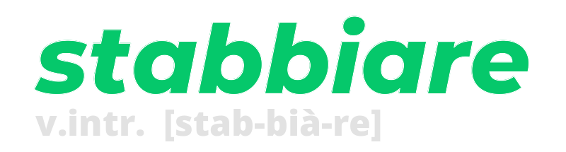 stabbiare