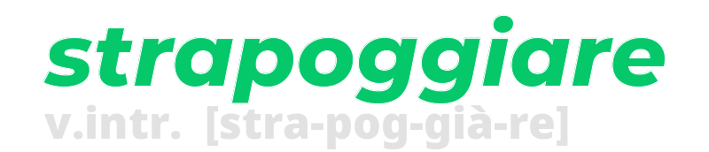 strapoggiare