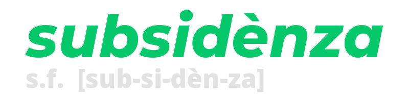 subsidenza