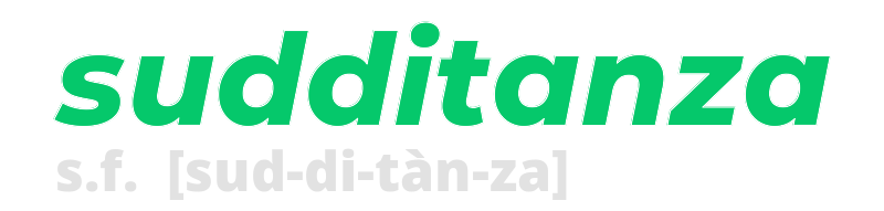 sudditanza