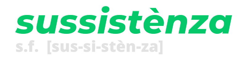 sussistenza