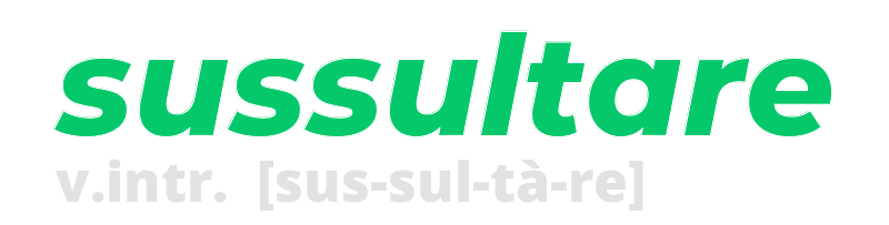 sussultare