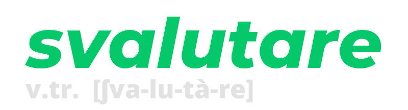 svalutare