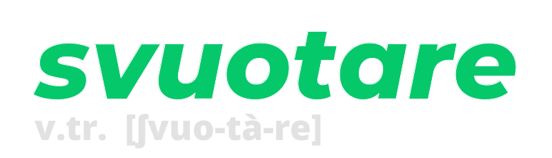 svuotare