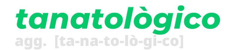 tanatologico