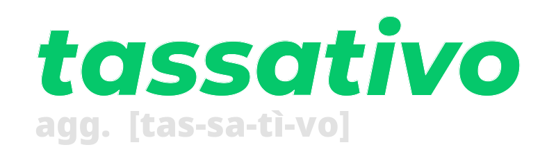 tassativo