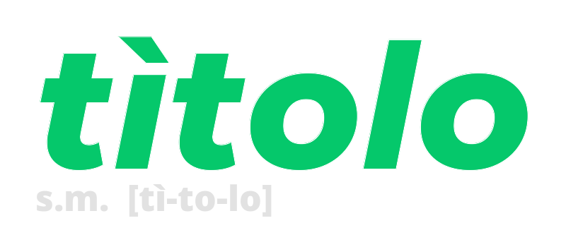 titolo