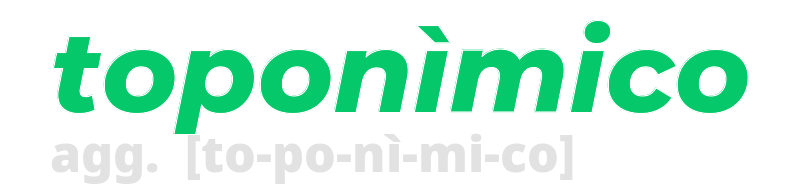 toponimico