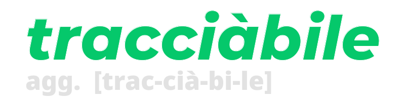 tracciabile