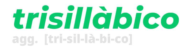 trisillabico