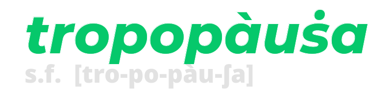 tropopausa