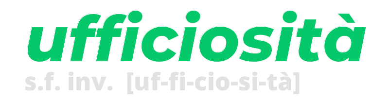 ufficiosita